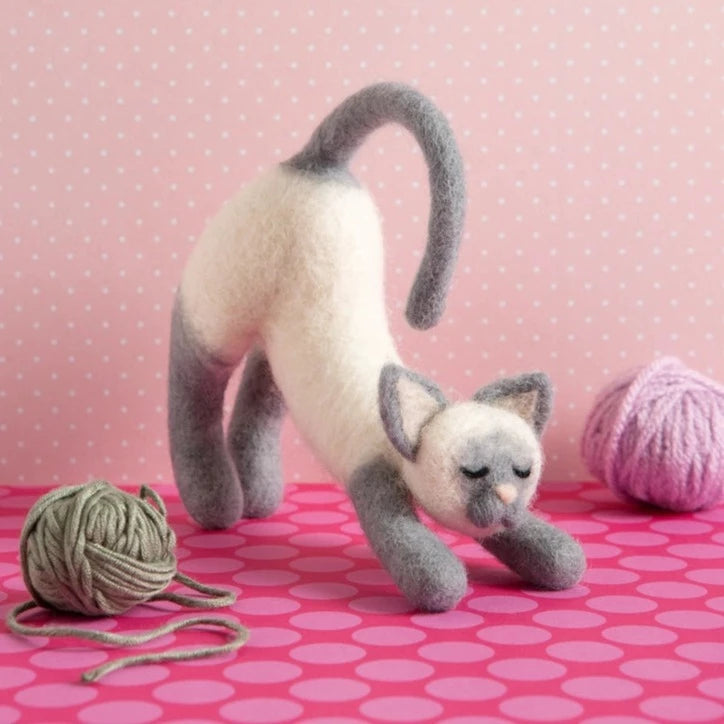 Stretching Cat Needle Felting Kit