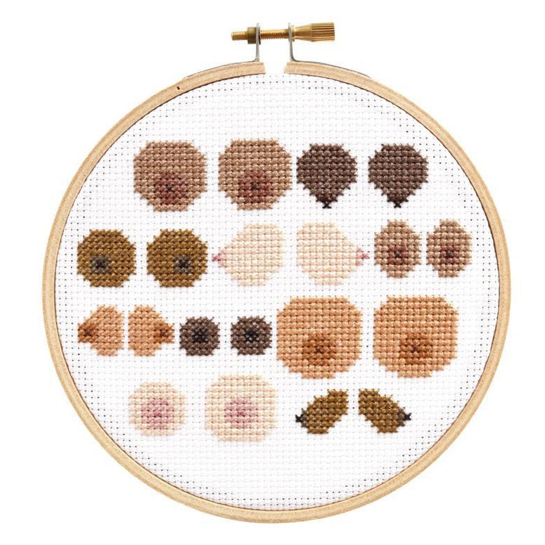 Boob Crew Cross Stitch Kit Kit The Stranded Stitch