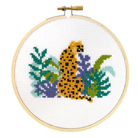 Cheetah Cross Stitch Kit Kit The Stranded Stitch