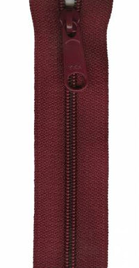22" Designer Accents Ziplon Zipper Zipper YKK Burgundy
