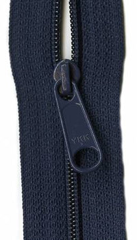 22" Designer Accents Ziplon Zipper Zipper YKK Navy