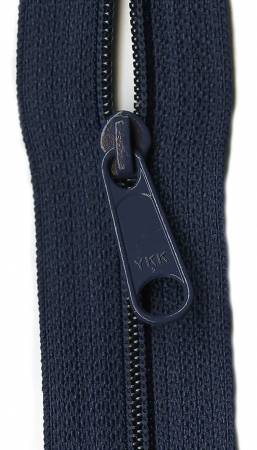 22" Designer Accents Ziplon Zipper Zipper YKK Navy