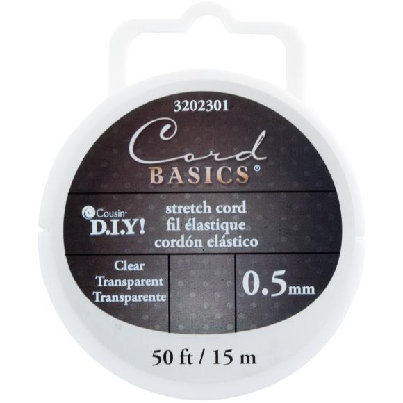 Clear stretch cord for jewelry making