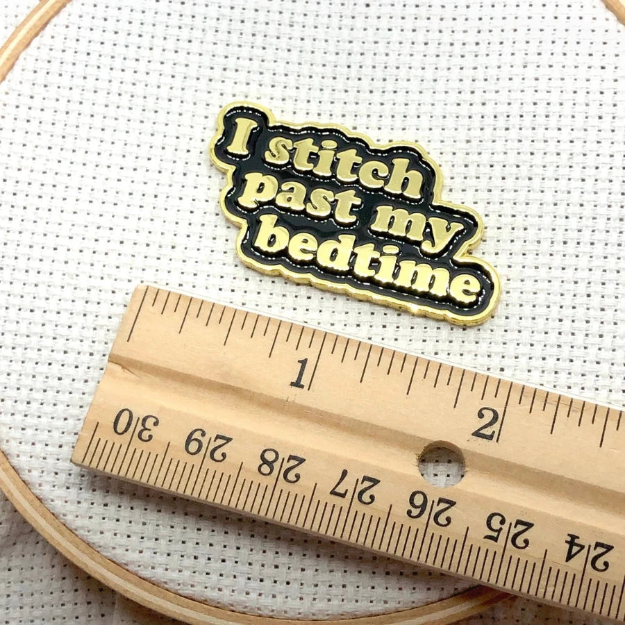 Magnetic Needle Minder - "I Stitch Past My Bedtime" Needlework Snarky Crafter Designs
