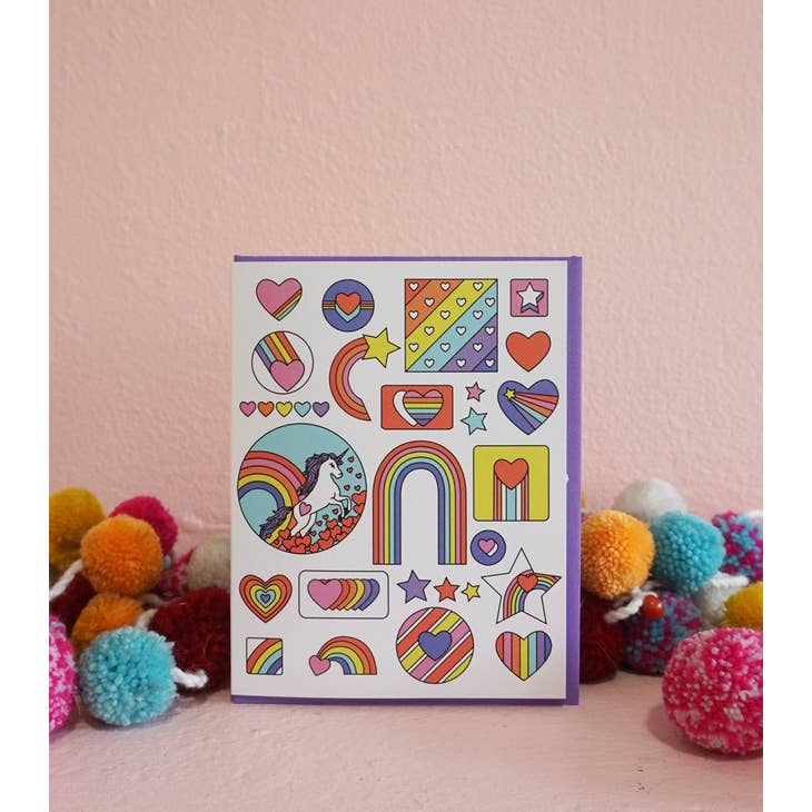 Retro Rainbow Card Greeting Cards Ash + Chess