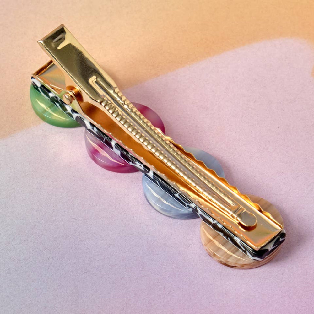 back of button hair clip