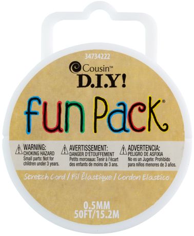 Fun Pack Stretch Cord-Clear
