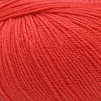 Close-up of bright red yarn ball