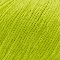 Close-up of a ball of bright green yarn