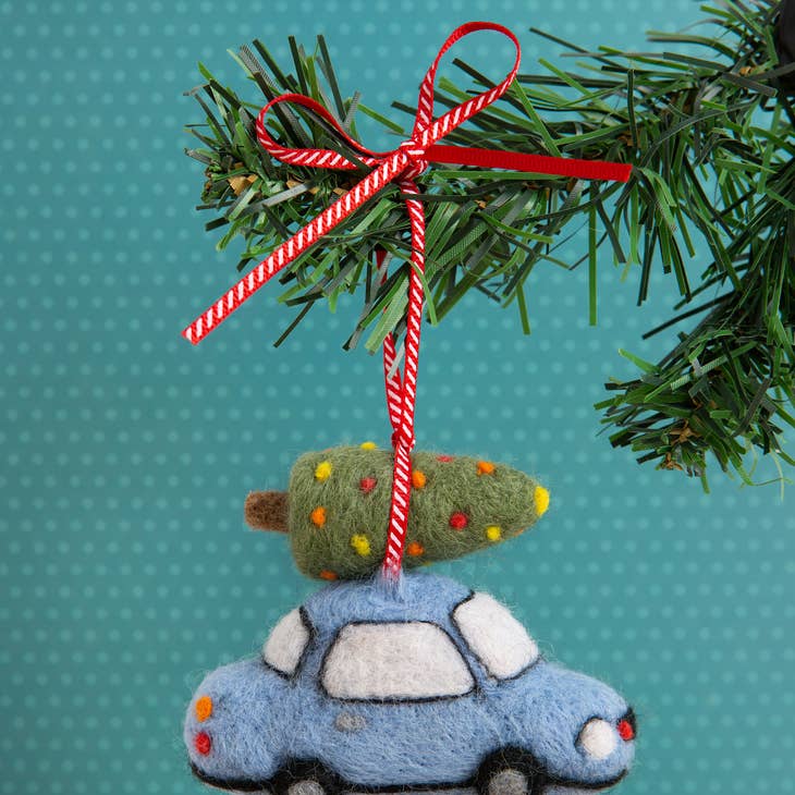 Christmas Car Mini Needle Felting Kit