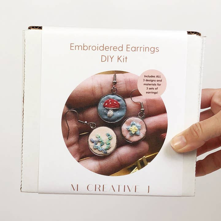 Embroidered Earrings Beginner Kit