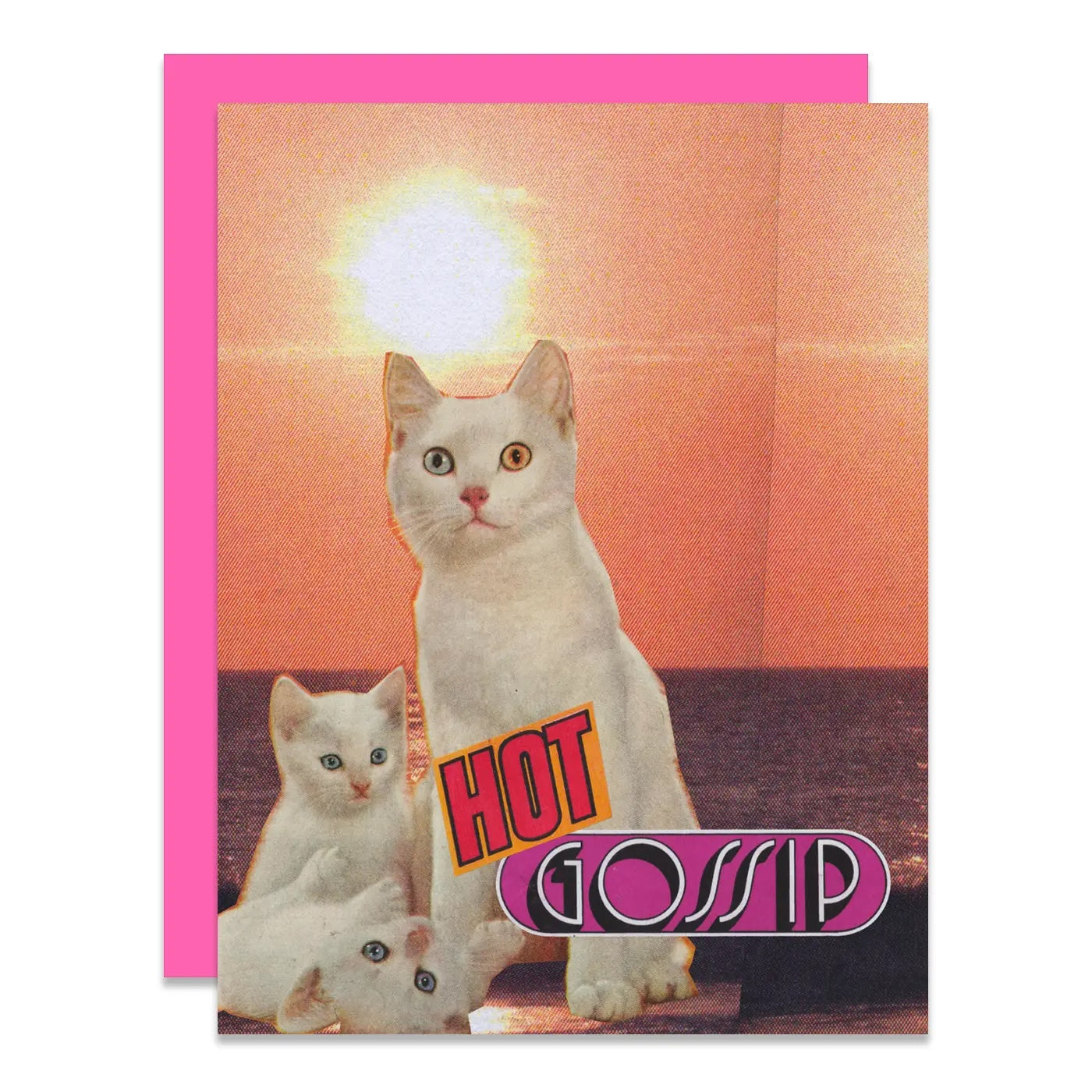 cat collage greeting card