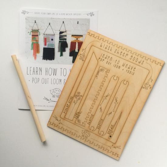 DIY Tapestry Weaving Kit Kit Black Sheep Goods