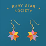 Quilted Star Earrings