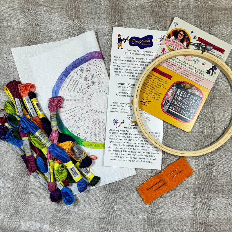 Hand-Painted Color Wheel Embroidery Sampler Kit – Brooklyn Craft Company