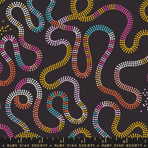 Pivot Beaded by Ruby Star Society in Soft Black Fabric Ruby Star Society