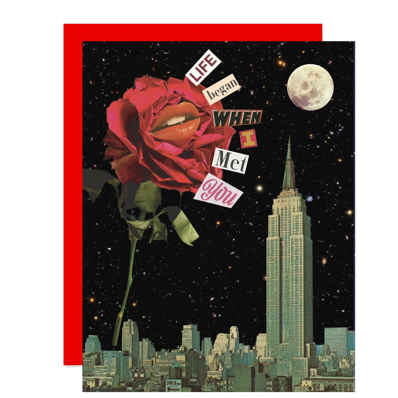 NYC themed collage style love card