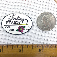 Magnetic Needle Minder - "Feeling Stabby" Needlework Snarky Crafter Designs