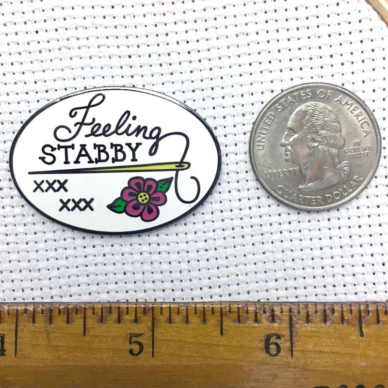 Magnetic Needle Minder - "Feeling Stabby" Needlework Snarky Crafter Designs