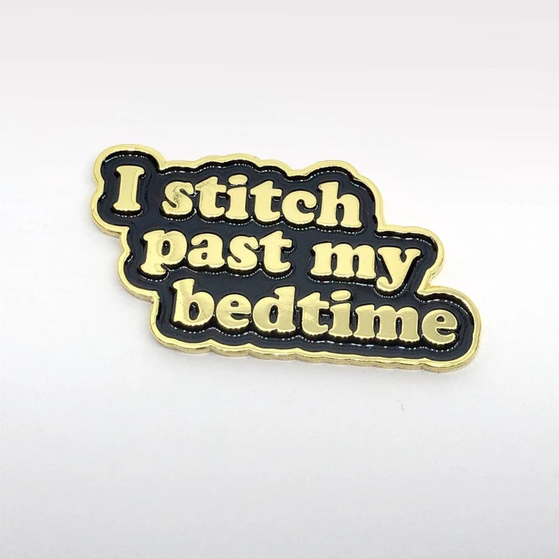 Magnetic Needle Minder - "I Stitch Past My Bedtime" Needlework Snarky Crafter Designs