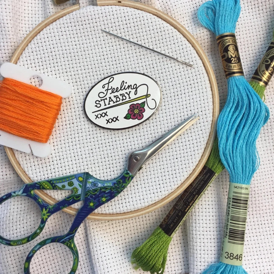 Magnetic Needle Minder - "Feeling Stabby" Needlework Snarky Crafter Designs