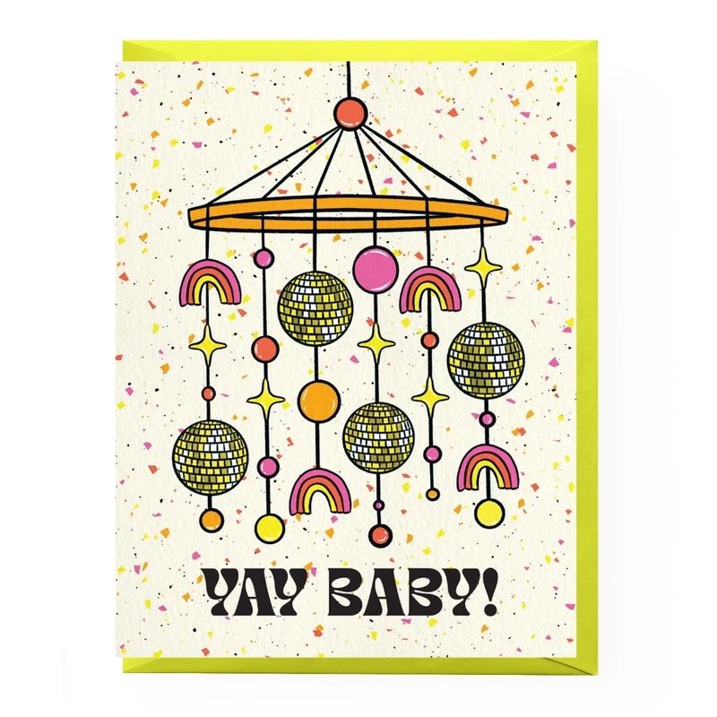Disco Baby Card Greeting Cards Boss Dotty Paper Co