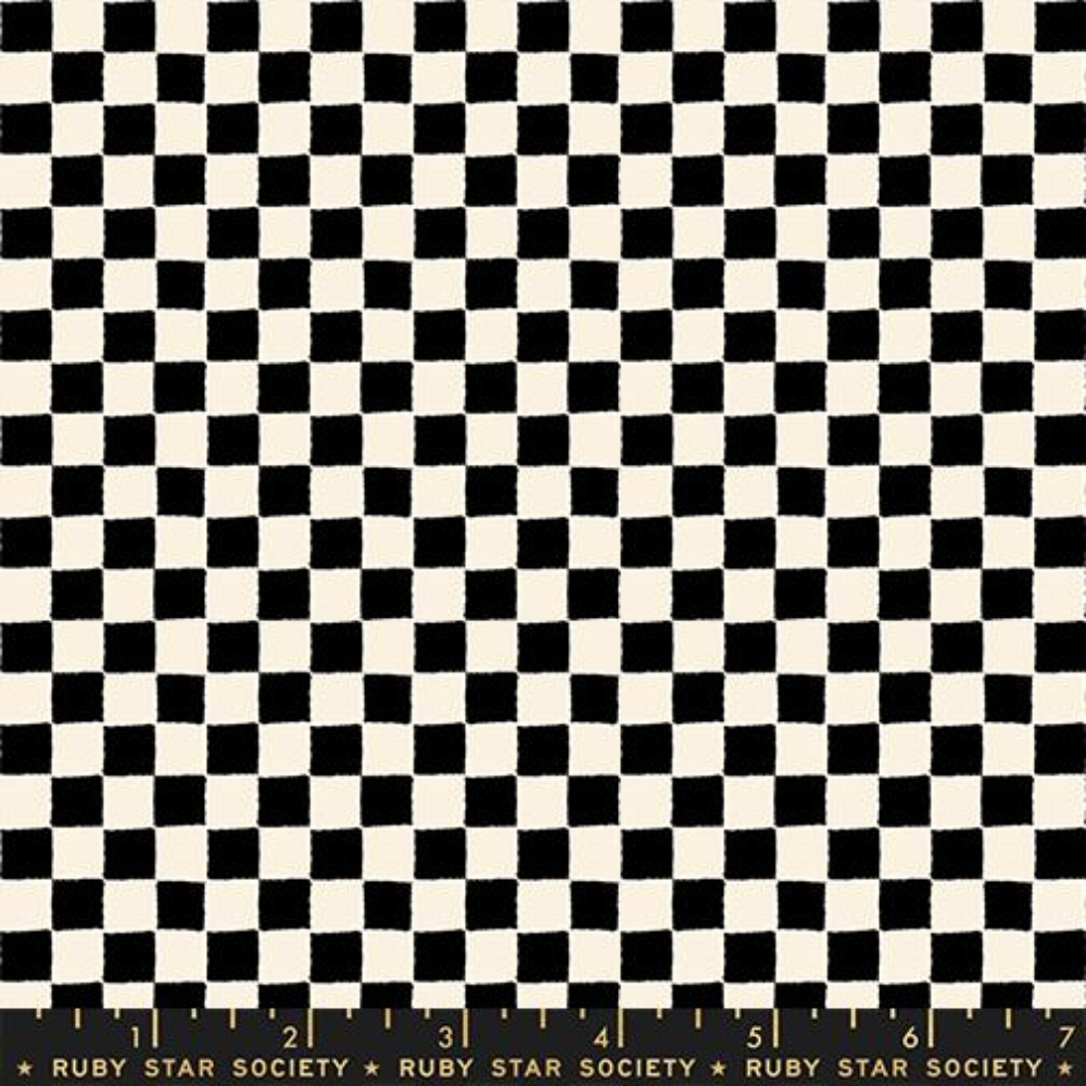 Black and white checkered pattern.
