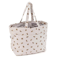 Bee Drawstring Craft Bag Notions Hobby Gifts