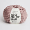 chunky mauve yarn 