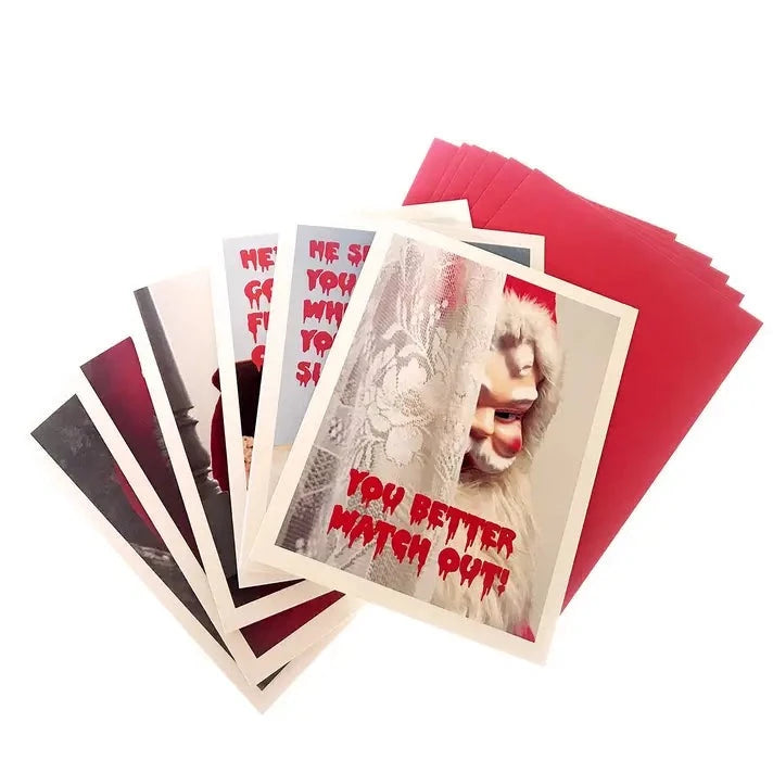 Creepy Santa Assorted Card Box Set Greeting Cards Smitten Kitten