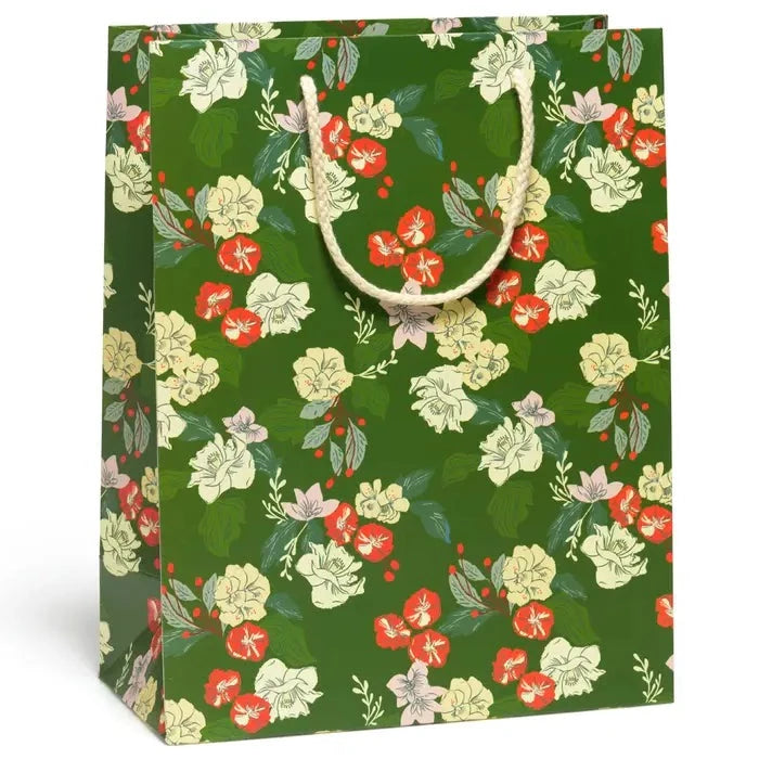 Festive Blooms Holiday Gift Bag