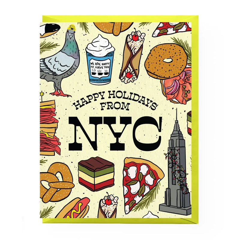 Happy Holidays from New York Card Greeting Cards Boss Dotty Paper Co