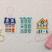 Holiday Homes Townhome Cross Stitch Kit Kit Benzie Design