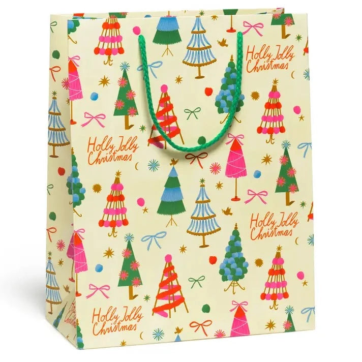 Gift Bag with Christmas Trees