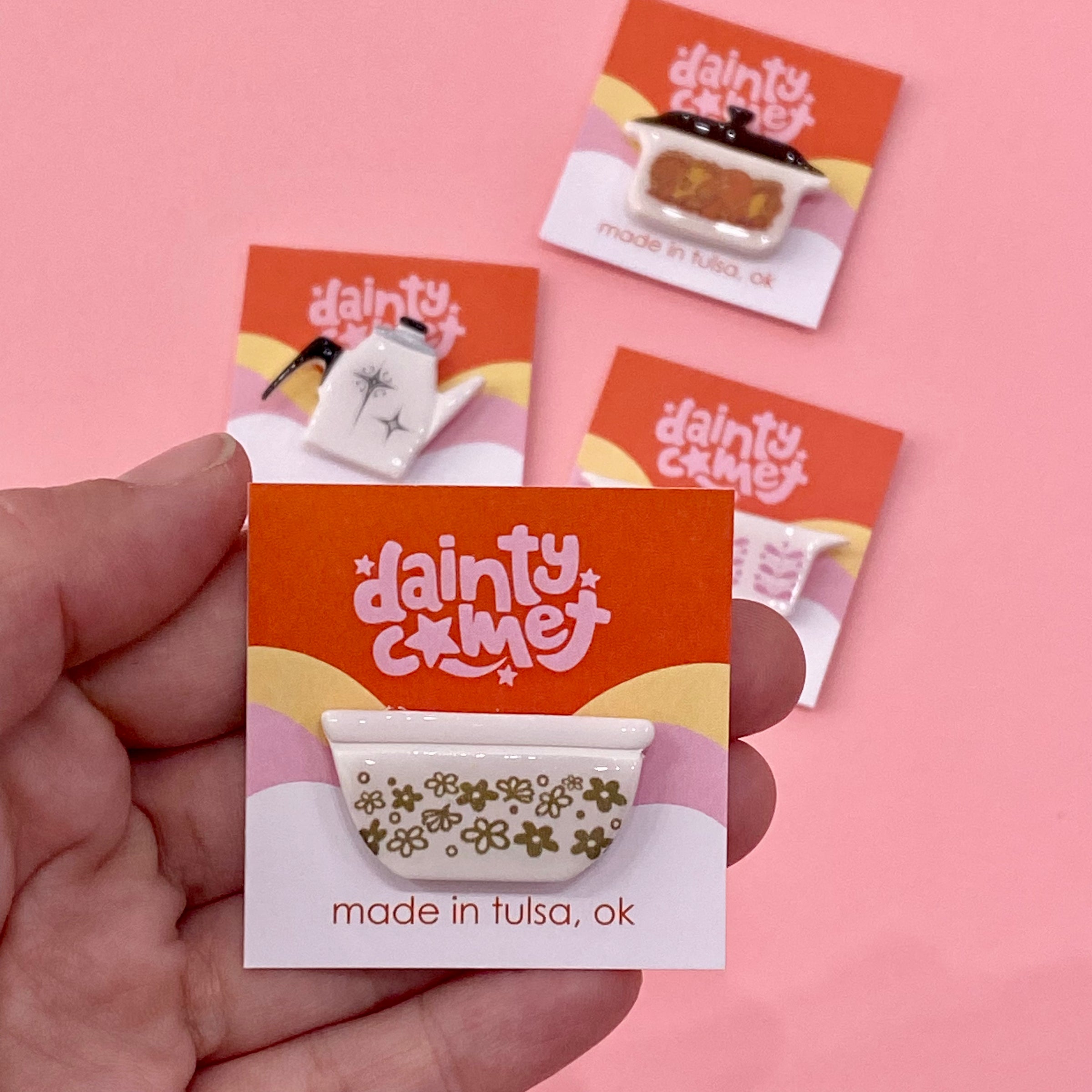 Handmade Retro Cookware Needle Minder