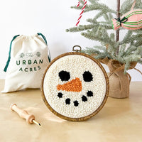 Beginner Punch Needle Kit - Snowman Kit The Urban Acres