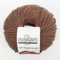 Cascade 220 Superwash Yarn Cascade Walnut Heather 220 Superwash