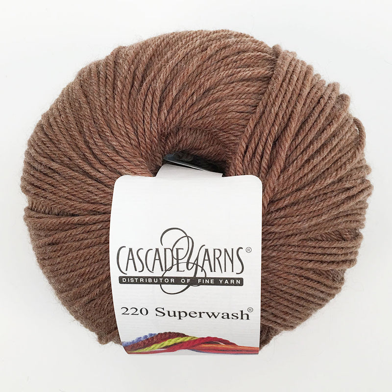 Cascade 220 Superwash Yarn Cascade Walnut Heather 220 Superwash