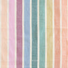 Striped fabric pattern with pastel colors on a white background