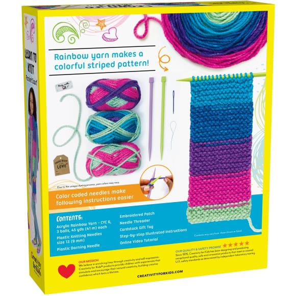 Learn to Knit Kit Kit Creativity for Kids