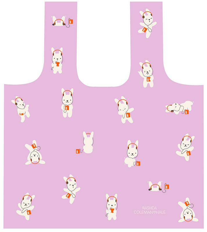 Meori Pocket Shopper Bag: Rabbeats