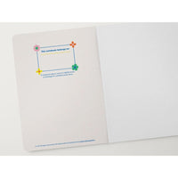 Retro Floral Softcover Blank Notebook - Folk Fleurs