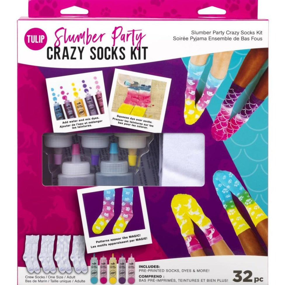 One-Step Tie-Dye Kit - Crazy Socks