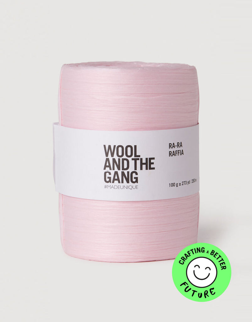 Wool and the Gang Ra-Ra Raffia Yarn Wool and the Gang Cameo Rose
