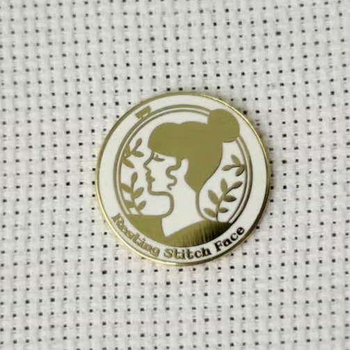 Magnetic Needle Minder - "Resting Stitch Face" Needlework Snarky Crafter Designs