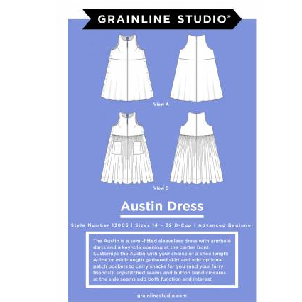 Austin Dress Pattern Pattern Grainline Studio