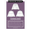 Cortland Trench Pattern Pattern Grainline Studio Size 14-30 D-Cup