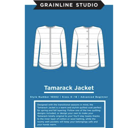 Tamarack Jacket Pattern Pattern Grainline Studio