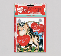 Vintage Valentines 15-Pack (Many Styles Availble!) Greeting Cards Laughing Elephant Animal Fun
