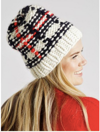 Wool & the Gang Tartan Zion Lion Hat Knitting Pattern Pattern Wool and the Gang